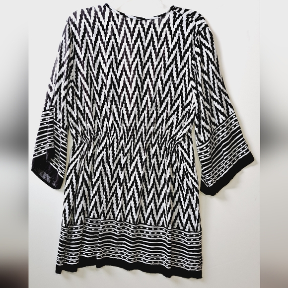 Blue Island Beach Swim Cover Up Size Medium Drawstring Waist V Neck Pullover - Picture 2 of 15